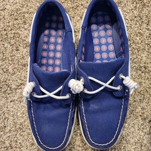 Womens 7.5 Chicago Cubs Boat Loafers